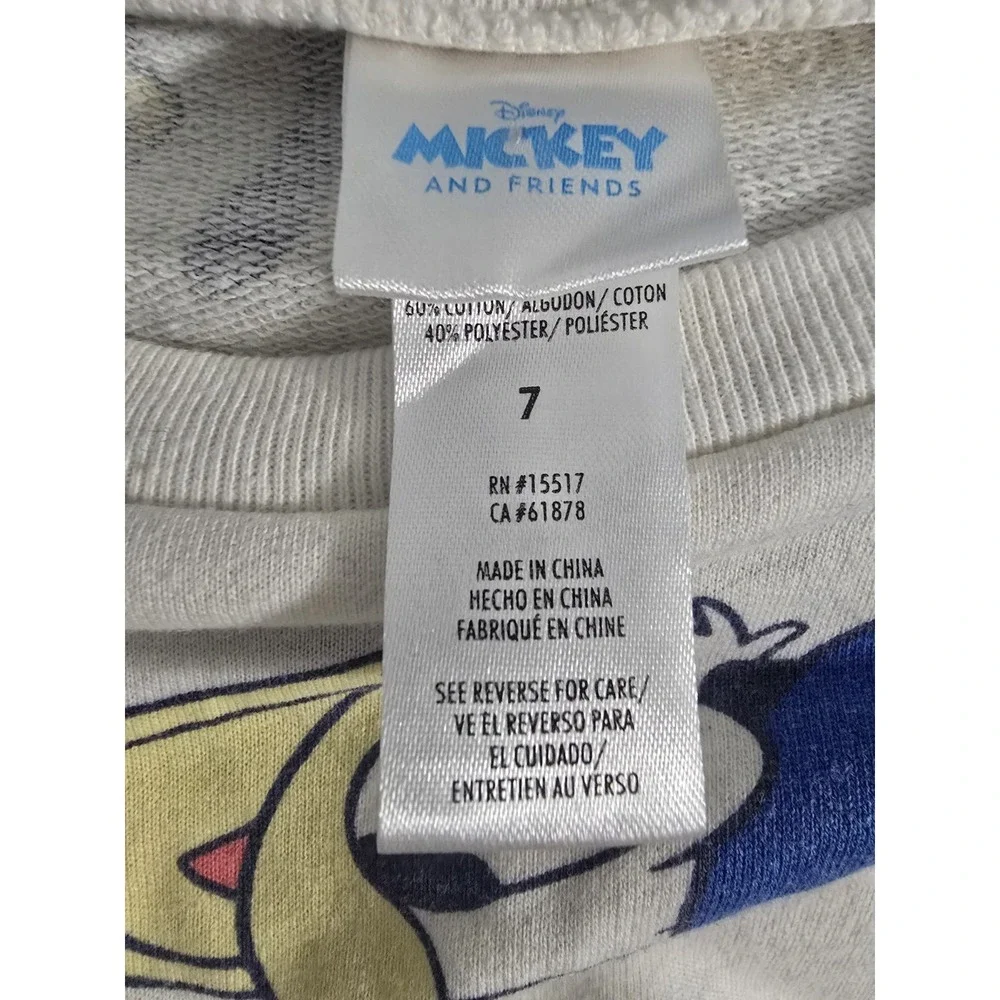 Disney‎ Mickey And Friends Sweatshirt Set Child Size 7